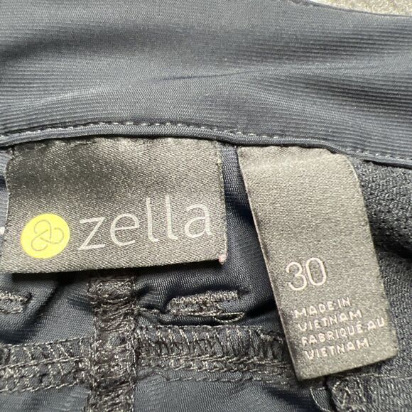 Zella Hybrid Tech Commuter Pants Mens 30 x 31 Black Stretch TaperGolf Travel - Picture 4 of 9
